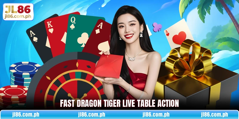 Fast Dragon Tiger live table action Fast Dragon Tiger live table action