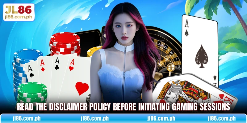 Read the disclaimer policy before initiating gaming sessions Read the disclaimer policy before initiating gaming sessions
